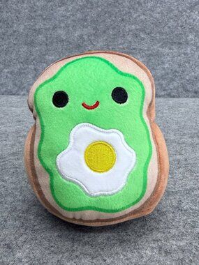 Official Squishmallows Sinclair the Avocado Toast Egg Food Squad 5" Plush Toy